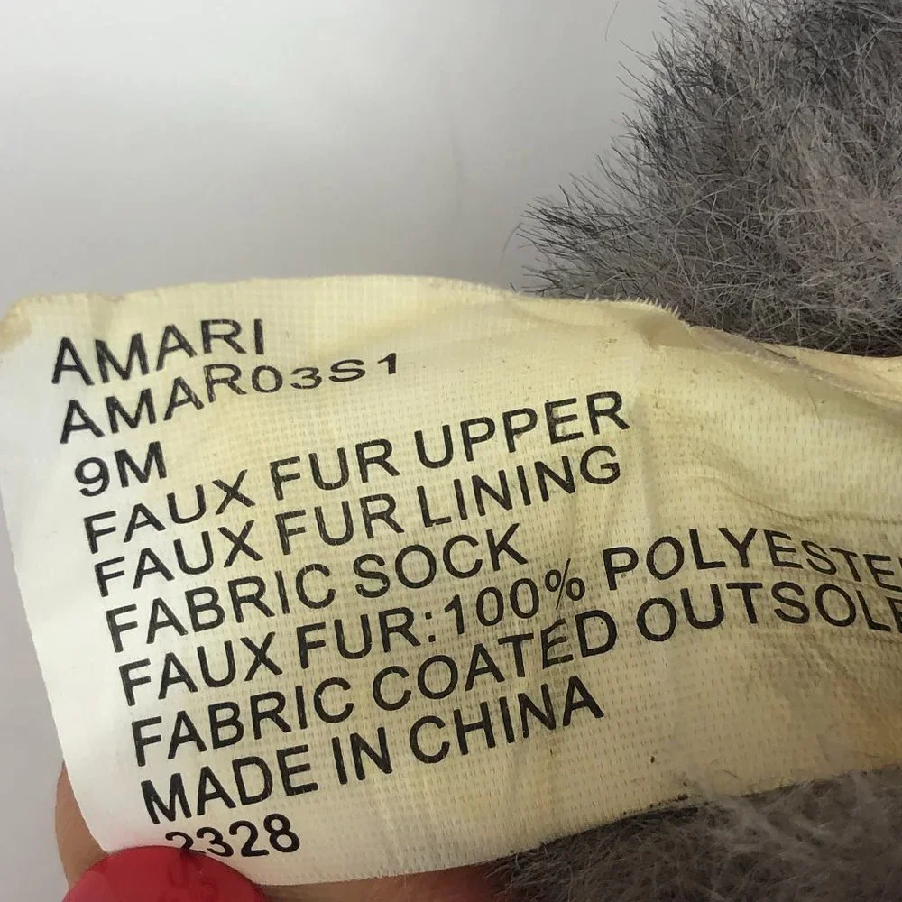 Steve Madden Amari Cozy Faux Fur Comfort Insole Footbed Sandals Fairycore